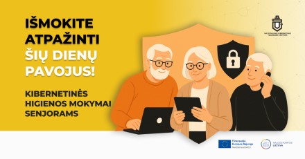 NKSC mažina skaitmeninę atskirtį – pristato kibernetinės higienos mokymus senjorams