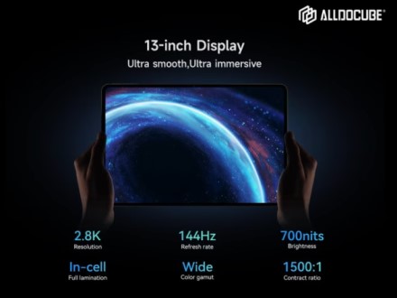 Pristatytas „Alldocube Ultra Pad“ planšetinis kompiuteris su dideliu ekranu ir „Qualcomm“ lustu