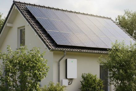 Saulės elektrinė ir elektros energijos kaupimo įrenginys (asociatyvi nuotrauka) Saulės elektrinė ir elektros energijos kaupimo įrenginys (asociatyvi nuotrauka)