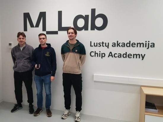 Tomas Bakšys, Benas Česnauskas, Aidas Astrauskas. KTU nuotr.