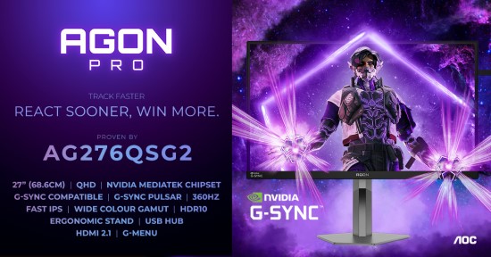 „AGON by AOC“ ir NVIDIA G-SYNC Pulsar nustato naują aukščiausios klasės žaidimų monitorių standartą „AGON by AOC“ ir NVIDIA G-SYNC Pulsar nustato naują aukščiausios klasės žaidimų monitorių standartą