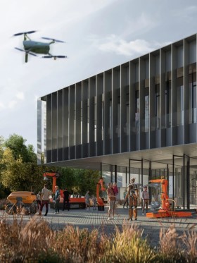 Būsimo centro vizualizacijos