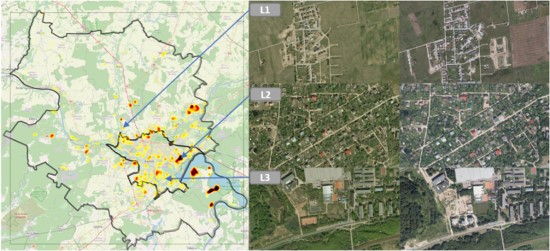 Palydovinių nuotraukų ir dirbtinio intelekto panaudojimas miesto augimui analizuoti. AIML nuotrauka