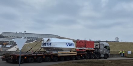 Į Kruonio HAE atvyko svarbus 5-ojo agregato elementas