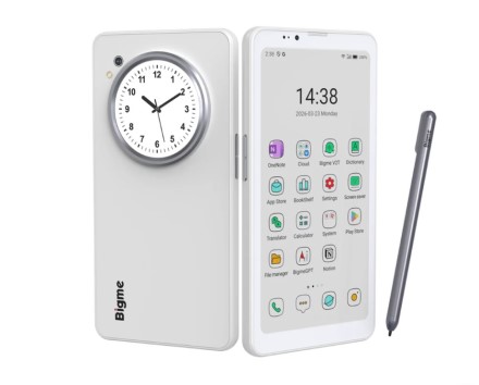 „Bigme“ pristatė „E-Ink“ išmanųjį „HiBreak Dual“ su papildomu ekranu