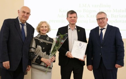 TU mokslininkams įteiktos prestižinės Lietuvos mokslų akademijos premijos