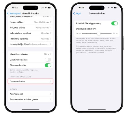 Nauja „iOS 18.2“ garsumo kontrolės sistema