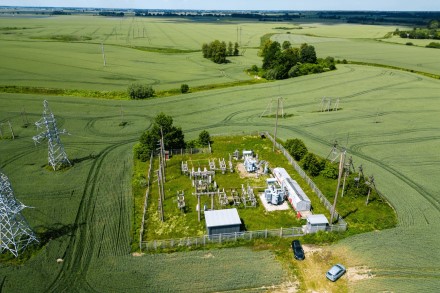 Gižų transformatorių pastotė. „Litgrid“ nuotrauka